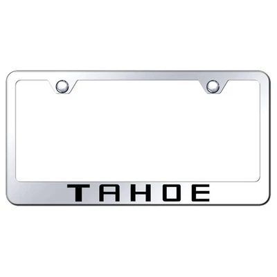 Quadro de placa de licença de aço inoxidável - Oficialmente licenciado para Chevrolet Tahoe - Imagem 1 de 3