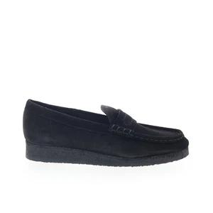 Clarks Wallabee Loafer 26173509 Womens Black Loafers & Slip Ons Casual Shoes 9 - Picture 1 of 8