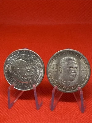 2✨1946 S & 1952 Washington Carver/Booker T W Commemorative Half Dollars 50c Coin - Image 1 of 4