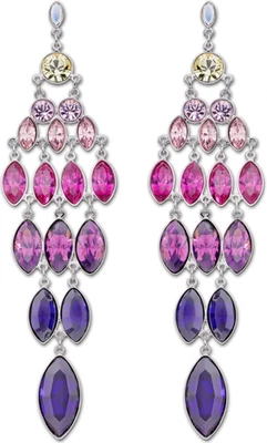 AUTHENTIC SIGNED SWAROVSKI TODY LARGE PIERCED EARRINGS 1181279 NIB - Image 1 of 4