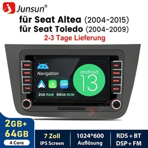 Autoradio Für Seat Altea XL 2004-2015 Toledo 7"Android 13 GPS NAV BT Carplay 64G - Bild 1 von 12