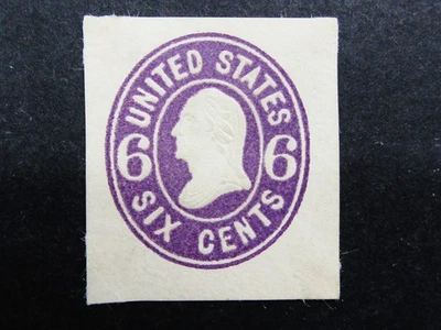 nystamps US Cut Square Stamp # U64 Mint H         N21x4208 - Image 1 of 2