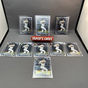 2024 Bowman Chrome Draft 1st Theo Gillen #BDC-73 9 Card Lot TB Rays Refractor - Picture 1 of 1