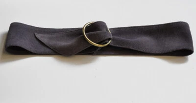 Esprit Softer Gürtel aus Cow Spalt-Leder Gr. M bzw. 75 - 85 cm Grau-Lila - Bild 1 von 2