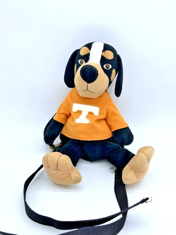 Tennessee Volunteers UT Vols Smokey 16" Plush Backpack Zipper Bag Team Heads VTG Cover