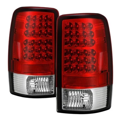 Luces traseras LED Spyder-rojo transparente para 00-06 Chevy Suburban/Tahoe/Yukon #5001542 Foto 1 de 4