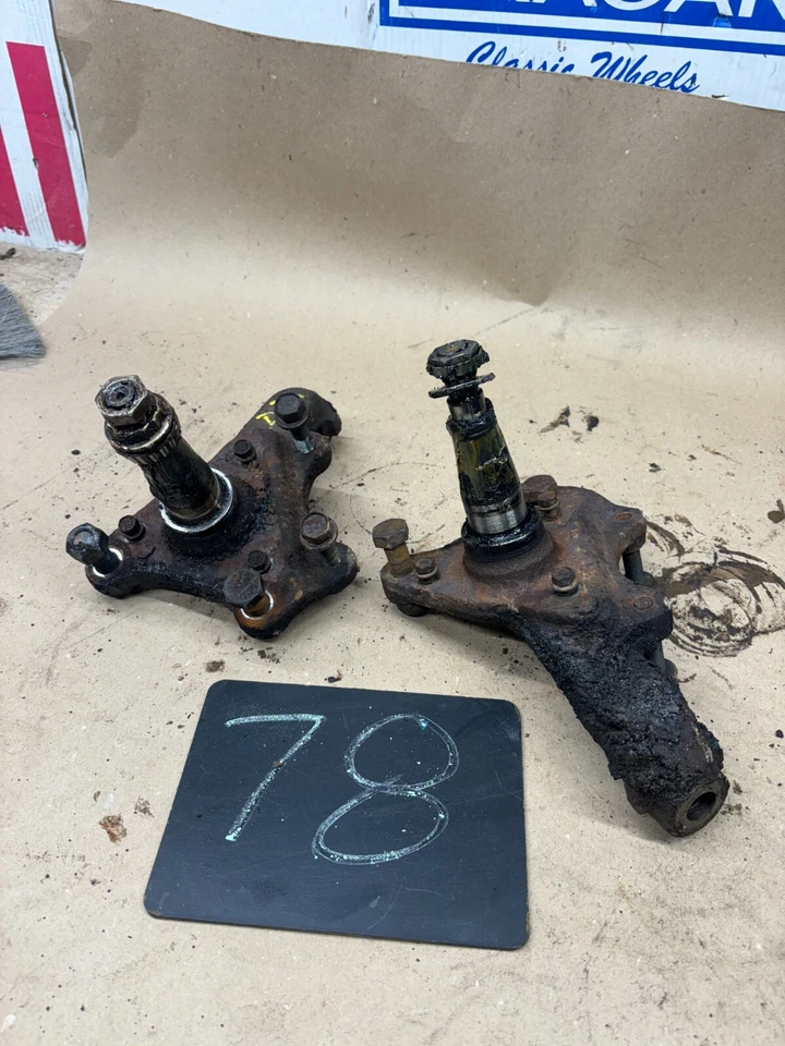 Dodge D250 D350 1972-1986 delantero 2x2 freno de disco SRW eje buje husillos juego de pares 84 Foto 1 de 4