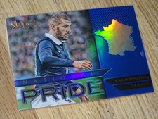 2015/16 Panini Select Soccer Karim Benzema National Pride Blue Refractor