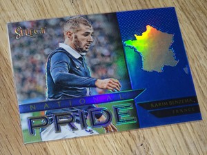 2015/16 Panini Select Soccer Karim Benzema National Pride Blue Refractor
