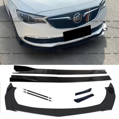 For Buick Lacrosse Front Bumper Lip 86" Side Skirt Rear Bumper Lip Black - Imagem 1 de 4