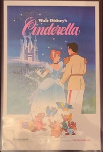 1985 Disney's Cinderella Re-Release Movie Poster 1 Sheet 27x41 R810185 **LESEN  - Bild 1 von 4