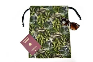Drawstring Beutel "Palms" Stoffbeutel - Schuhbeutel - Wäschebeutel  - Bild 1 von 4