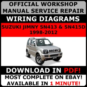 # TALLER OFICIAL MANUAL DE REPARACIÓN para SUZUKI JIMNY 1998-2012 # - Imagen 1 de 6