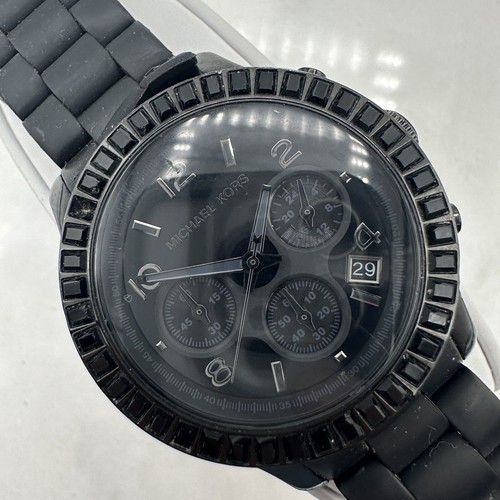 Orologio Michael Kors MK5512 40 mm Cronografo Nero Indossato Batteria Nuova