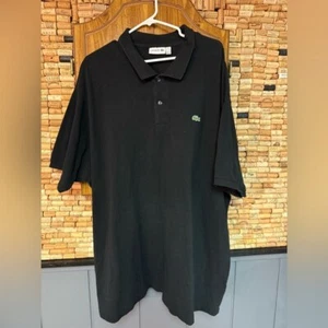 Lacoste black logo cotton polo size 4X - Picture 1 of 6