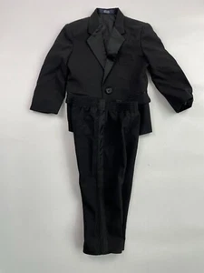 Nautica Boy's 24m Black Tuxedo Jacket and Pants - Picture 1 of 5