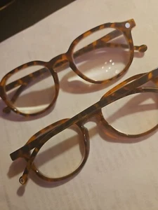 Norperwis 2PR Tortoiseshell & Black LG Round 2.75 Reading Glasses 116674 - Picture 1 of 7