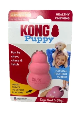 Kong Puppy Pink Extra Small X Small Dog Toy - Image 1 of 2