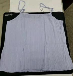 New NEGATIVE Whipped Sleeveless Square Neck Cami Top Lilac Size XLarge - Picture 1 of 6