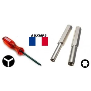 Lot 2 EMBOUT GAMEBIT 3.8 & 4.5 mm + TOURNEVIS TRIWING console cartouche de jeu - Imagen 1 de 1