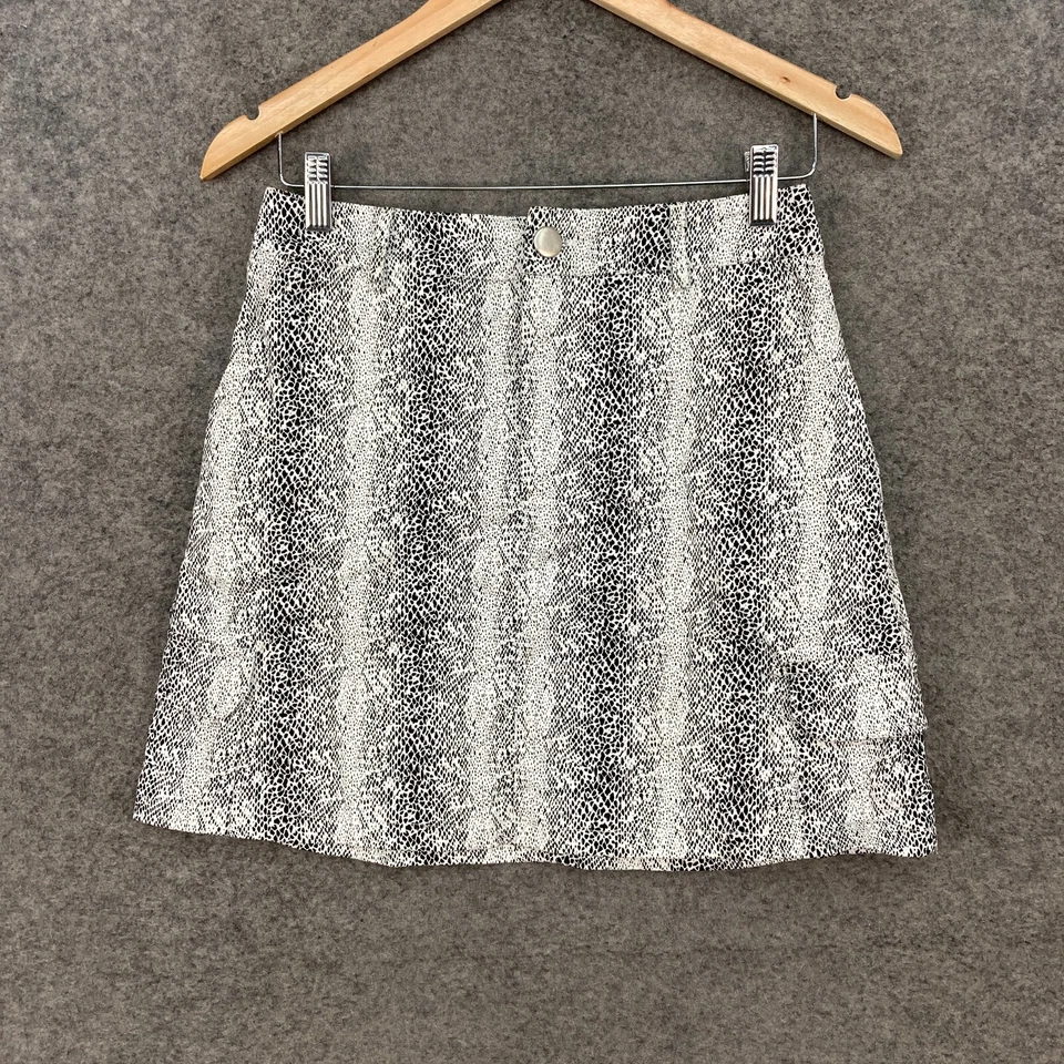 Falda Missguided Mujer Talla 6 Estampado Animal Bolsillos Cortos Mini 19429 Foto 1 de 4