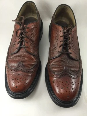 Puntas de ala vintage Sears marrón talla 8,5D guijarro Foto 1 de 4