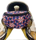 Showman American Flag Design Insulated Nylon Saddle Pouch