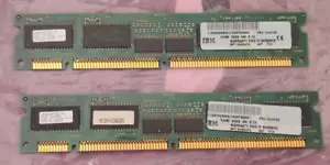 TWO - IBM FRU 12J4122 64MB ECC Memory Module 94G6474 - Picture 1 of 3