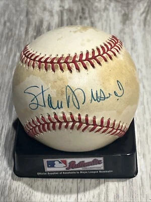 Stan Musiai Autographed/Signed ONL Baseball St Louis Cardinals HOF Allstar 3000 - Image 1 of 4