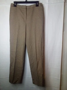 Pantalones Talbots Mujer 10 Clásicos Marrón A Cuadros - Imagen 1 de 14
