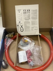 NEW Falcon 48" Stainless Big Red Gas Hose for Moveable Gas Appliances - Picture 1 of 3