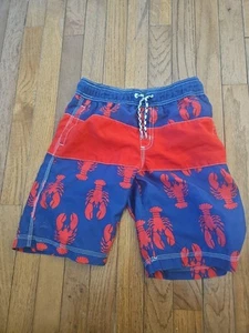 Gymboree Swim Trunks Large 10 - 12 Lobster Beach Board Shorts Drawstring - Picture 1 of 2
