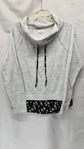 Womens Maurices Size Large Cowel Neck Gray Sweatshirt - Picture 1 of 5