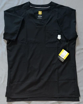 Wonder Wink Scrub Top Women's Small Black W123 Modern Fit V-Neck - Image 1 of 4
