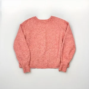 Suéter Sezane Louise Talla Pequeña Rubor Rosa Lana Merino Mezcla Mohair Lujo - Imagen 1 de 10