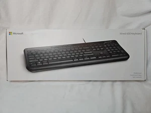 Microsoft Wired Black Keyboard 600 ANB00001 NEW in Box Model 1576 - Picture 1 of 8
