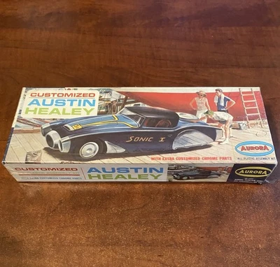 Aurora 1964 #550-79 Customized Austin Healey Sonic I Model Kit Factory Sealed - Image 1 of 4