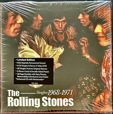 The ROLLING STONES Singles 1968-1971 SEALED CD + DVD Box Set - REMASTERED Foto 1 de 3