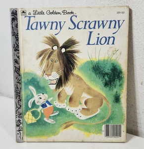 Vintage Little Golden Book Tawny Scrawny Lion 1980 Kids - Picture 1 of 3