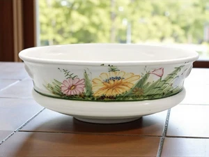 vintage iaccicini & giosue castelli italy handmade cachepot porcelain planter - Picture 1 of 11