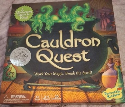 Cauldron Quest - Children's Co-operative Strategy Board Game - Peaceable Kingdom - Image 1 of 4