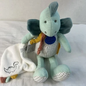 Doudou et Compagnie Paris Calinosaure Dinosaur Soft Plush 10” Lovey Stuffed Toy - Picture 1 of 13