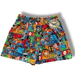 DC Comics Originals Super Hero Superhero Sleep Shorts Medium Mens Loungewear - Picture 1 of 6