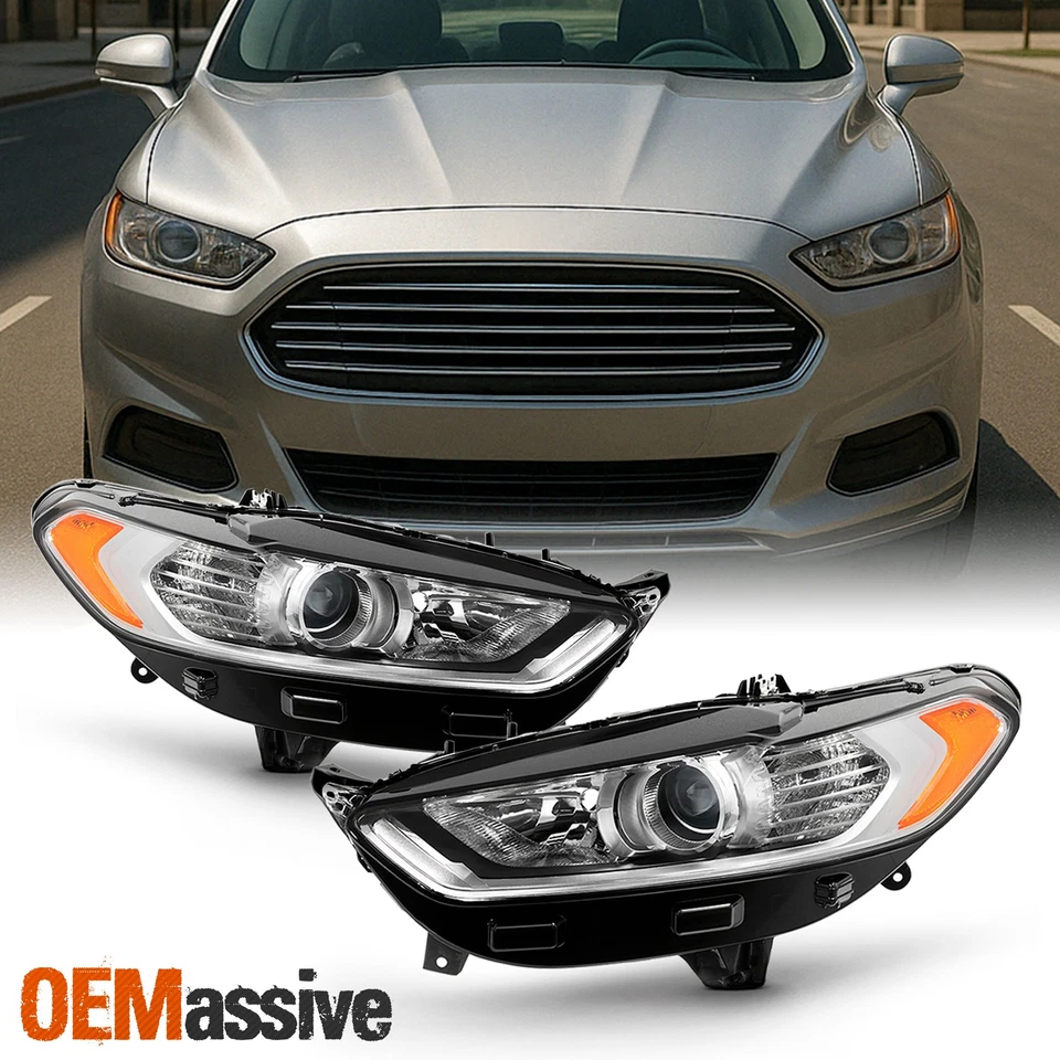 Faros proyectores izquierda+derecha para Ford Fusion 2013-2016 13 14 15 Foto 1 de 4