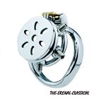 Stainless Steel Male Chastity Device Super Small Cage Men Metal Lock Belt CC445