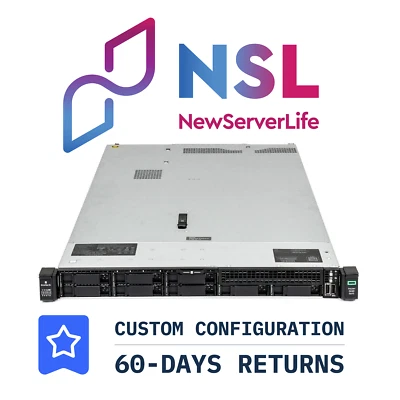 HP ProLiant DL360 Gen10 8SFF 2x Gold 6230 2,1 GHz = 40 núcleos 64 GB P408i-a 4xRJ45 Foto 1 de 3