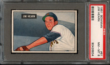 BB - 1951 Bowman - #61 - Jim Hearn - PSA 8 - NM-MT