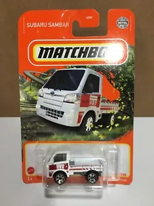 Matchbox 1:64 Diecast Subaru Sambar Miniature Truck - White with Platic Wheels - Picture 1 of 2