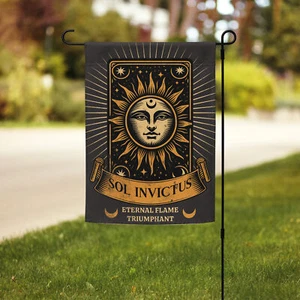 Sol Invictus Sun God Garden Flag Free Ship Made in USA - Picture 1 of 1