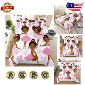 Soft Microfiber Twin Bed Set - Ballet Dancer Comforter & Pillowcases for Girls - Picture 1 of 10